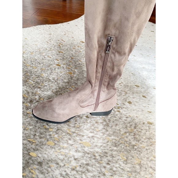 Taupe Thigh High Boots - Picture 4 of 4